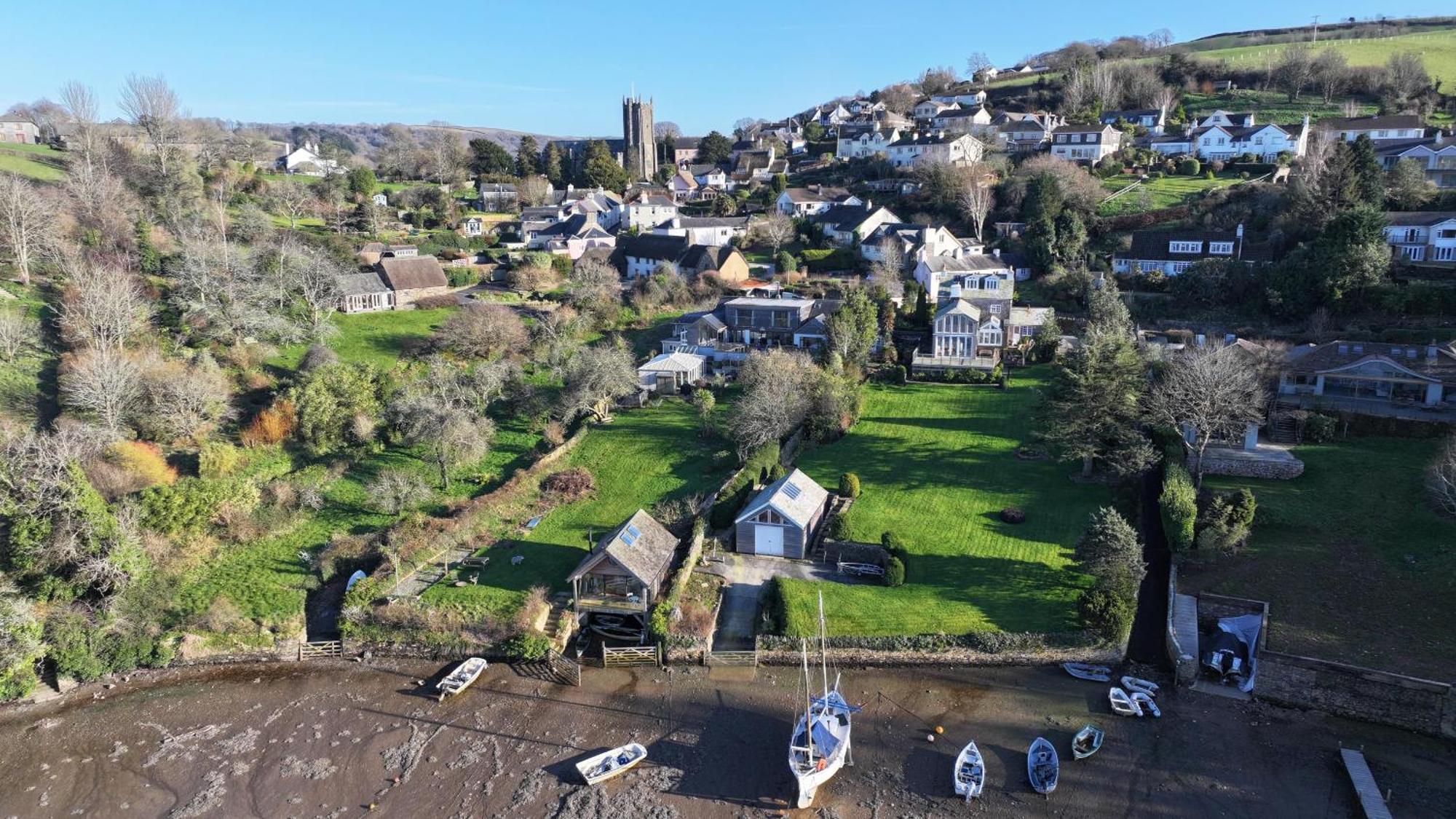 Vila Water Edge House & Boathouse - With Swimming Pool Dittisham Exteriér fotografie